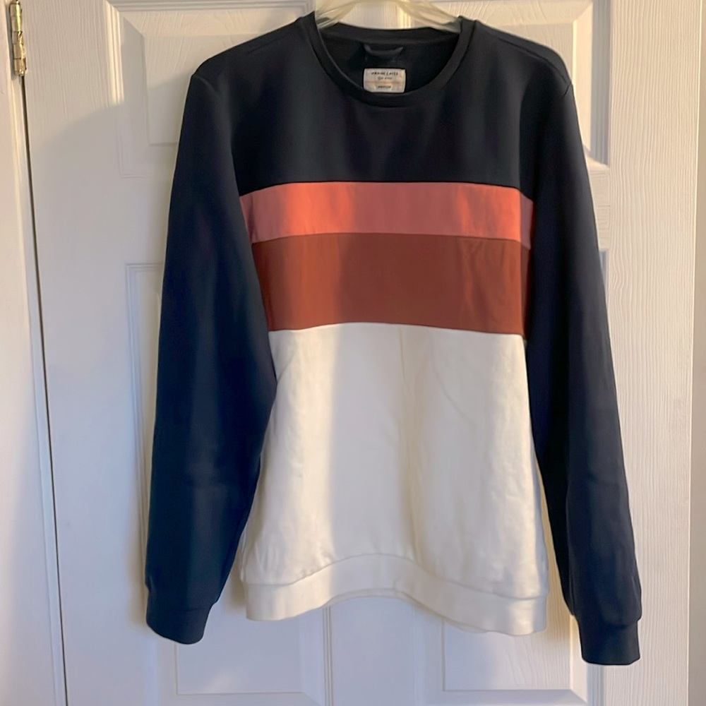 Men’s medium marine layer multi color sweatshirt